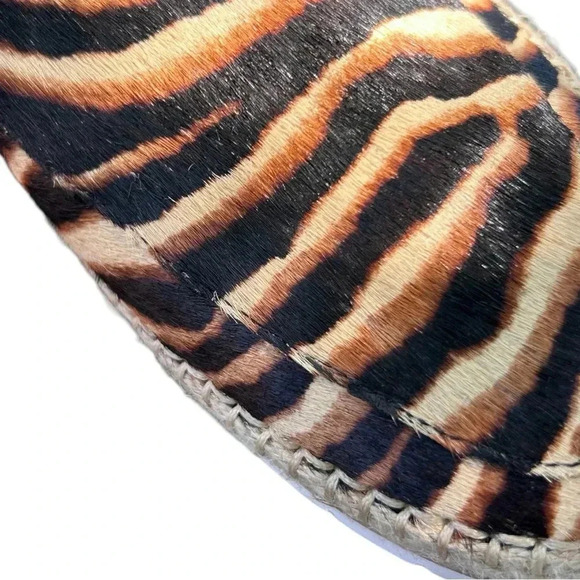 KENNETH COLE Jaxx Calf Hair Tan Brown Zebra Print Loafer Women sz 9M - Picture 10 of 10